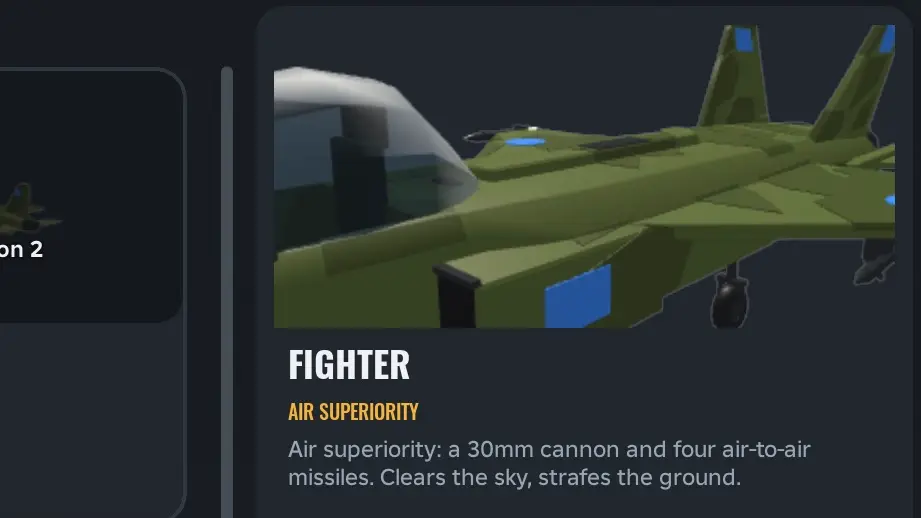 Army Commander Tycoon Airstrip units: Fighter, Strike Jet, Bomber, Stealth Bomber